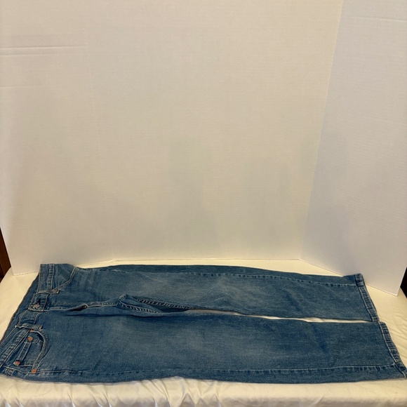 Levi's 511 Athletic Skinny Jeans Men Dark Blue Size 34x30 Zip Cotton Blend Solid - Picture 1 of 9